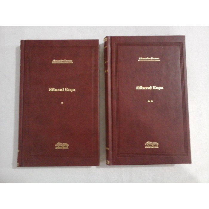     (colectia Adevarul)  Sfinxul  Rosu  vol.I si vol.II  -  Alexandre  DUMAS 